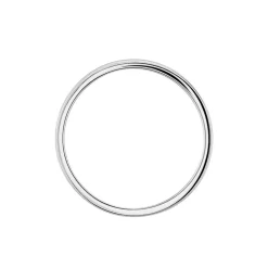 Histoire d'Or Alliance Aelyne Ruban Plat Argent Blanc