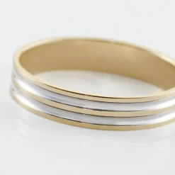 Hot Histoire d'Or Alliance Aharon Or Bicolore