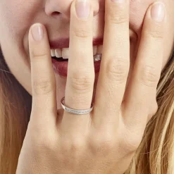 Best Histoire d'Or Alliance Aileen or blanc diamant