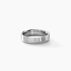 Histoire d'Or Alliance Anne-esther Ruban Plat Argent Blanc* Bijoux Personnalisés|Bagues