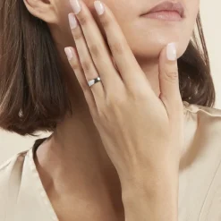 Sale Histoire d'Or Alliance Artemissia Ruban Plat Or Blanc