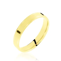 Histoire d'Or Alliance Beatrice Ruban Plat Or Jaune* Bijoux Personnalisés|Bagues