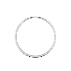 Outlet Histoire d'Or Alliance Beatrice Ruban Plat or blanc