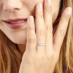 Histoire d'Or Alliance Caroline Sablee Ruban Plat* Bijoux Personnalisés|Bagues