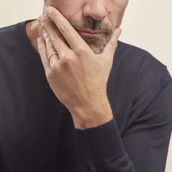 New Histoire d'Or Alliance Cesarius Ruban Plat Or Bicolore