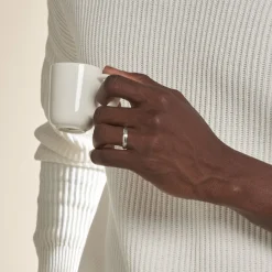 Online Histoire d'Or Alliance Circios Demi Jonc Classique Or Blanc