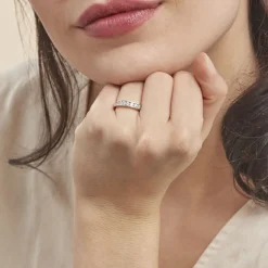 Histoire d'Or Alliance Céllia Argent Blanc Oxyde De Zirconium* Bagues|Bagues Avec Pierre