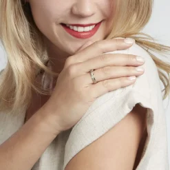 Histoire d'Or Alliance Clotilde Demi Jonc Classique* Bijoux Personnalisés|Bagues