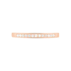Histoire d'Or Alliance Collection Juliette Or Rose Diamant* Bagues|Alliances