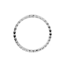 New Histoire d'Or Alliance Dentelle 2 Rangs Diamantee Or Blanc