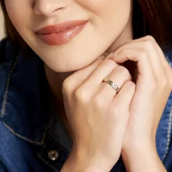 Histoire d'Or Alliance Effet Epi Mat Or Bicolore* Bijoux Personnalisés|Bagues