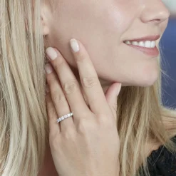 Discount Histoire d'Or Alliance Eloisa Or Blanc Diamant Synthetique