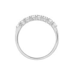 Clearance Histoire d'Or Alliance Eloisa Or Blanc Diamant Synthetique