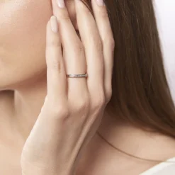 Sale Histoire d'Or Alliance Elsia Or Blanc Diamant