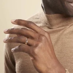 Discount Histoire d'Or Alliance Entrelacee Ruban Plat Or Tricolore