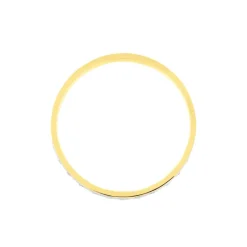 Histoire d'Or Alliance Fantaisie Diamantee Ruban Plat Or Bicolore* Bijoux Personnalisés|Bagues