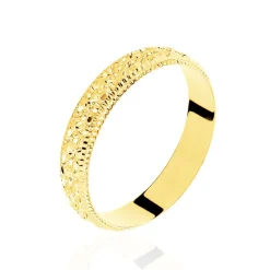 Best Histoire d'Or Alliance Fantaisie Diamantee Ruban Plat or jaune