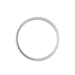 Histoire d'Or Alliance Fantaisie Mat Et Brillant Ruban Plat Palladium Blanc* Bijoux Personnalisés|Bagues