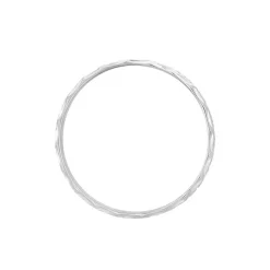 Histoire d'Or Alliance Ginny Ruban Plat Or Blanc* Bijoux Personnalisés|Bagues