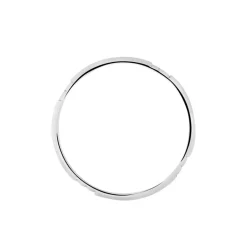 Best Histoire d'Or Alliance Hades Texture Ruban Plat Palladium Blanc