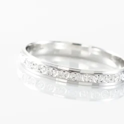 Online Histoire d'Or Alliance Heldea Ruban Plat Or Blanc