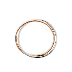 Histoire d'Or Alliance Hermana Ruban Plat Or Bicolore* Bijoux Personnalisés|Bagues