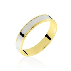 Histoire d'Or Alliance Hevan Ruban Or Bicolore* Bijoux Personnalisés|Bagues