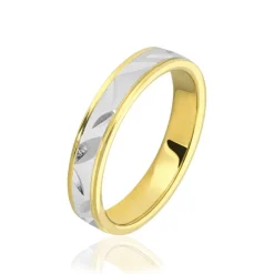 Histoire d'Or Alliance Ilki Ruban Or Bicolore* Bijoux Personnalisés|Bagues