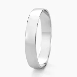 Histoire d'Or Alliance Julie Ruban Classique Or Blanc* Bijoux Personnalisés|Bagues