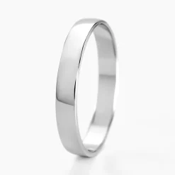 Histoire d'Or Alliance Julie Ruban Classique Or Blanc* Bijoux Personnalisés|Bagues