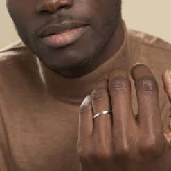 Histoire d'Or Alliance Julie Ruban Classique Or Blanc* Bijoux Personnalisés|Bagues