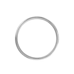 Histoire d'Or Alliance Julio Ruban Poli Brosse Or Blanc* Bijoux Personnalisés|Bagues