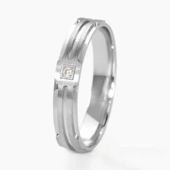 Histoire d'Or Alliance Kamil Argent Diamant* Bagues|Alliances