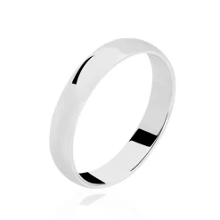 Discount Histoire d'Or Alliance Khelya Ruban Plat Argent Blanc