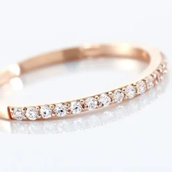 Online Histoire d'Or Alliance Klimka Or Rose Oxyde De Zirconium