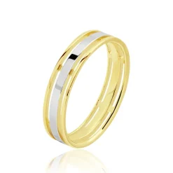 Best Histoire d'Or Alliance Laumer Ruban Or Bicolore
