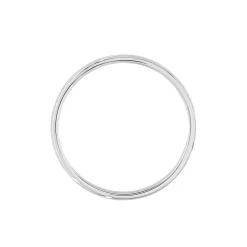 Histoire d'Or Alliance Lauria Ruban Plat Argent Blanc* Bijoux Personnalisés|Bagues