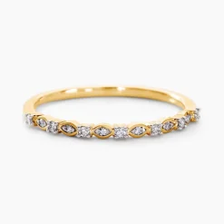 Histoire d'Or Alliance Les Inseparables Or Jaune Diamant