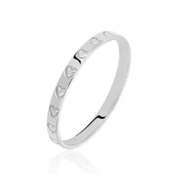 Histoire d'Or Alliance Lily-fleur Or Blanc* Bijoux Personnalisés|Bagues