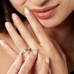 Histoire d'Or Alliance Liseret Ruban Plat Or Bicolore