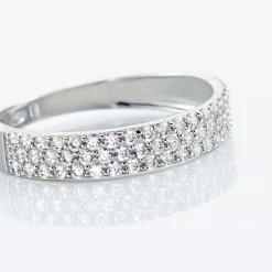 Histoire d'Or Alliance Lison Or Blanc Oxyde De Zirconium* Bagues|Bagues Avec Pierre