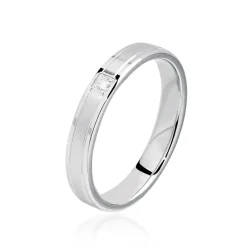 New Histoire d'Or Alliance Mae Or Blanc Diamant