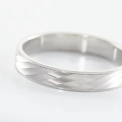 Best Histoire d'Or Alliance Marcello Ruban Plat Or Blanc