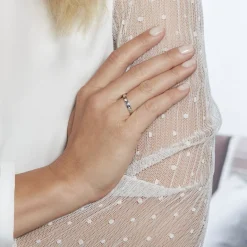 Histoire d'Or Alliance Markel Ruban Plat Or Blanc* Bijoux Personnalisés|Bagues