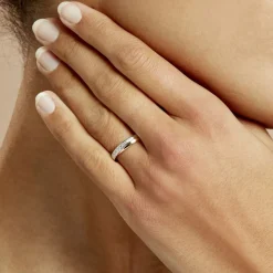 Histoire d'Or Alliance Maylisse Ruban Plat Or Bicolore* Bijoux Personnalisés|Bagues