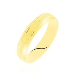 Online Histoire d'Or Alliance Memouna Ruban Plat Or Jaune