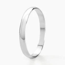 Histoire d'Or Alliance Meredithe Demi Jonc Classique Or Blanc