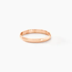 New Histoire d'Or Alliance Meredithe Demi Jonc Classique Or Rose