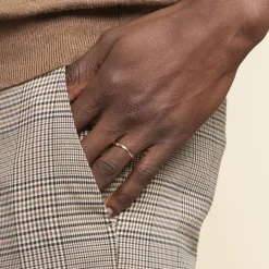 New Histoire d'Or Alliance Meredithe Demi Jonc Classique Or Rose