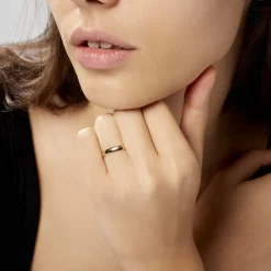 Histoire d'Or Alliance Meredithe Demi Jonc Classique Or Jaune* Bijoux Personnalisés|Bagues